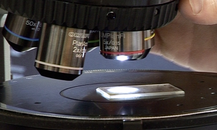 Les lames minces de roches - Le microscope polarisant et la polarisation - 4mn 19s